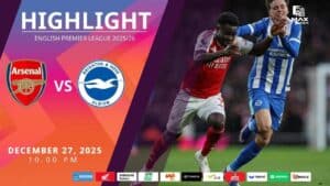[Highlight] PremierLeague อาร์เซน่อล vs ไบรท์ตัน (27-12-68)