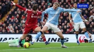 ซิตี้คัมแบ็กช็อกแอนฟิลด์! ฮาลันด์ซัดจุดโทษทดเจ็บดับลิเวอร์พูล 2-1