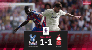 พาเลซยังหาชัยไม่เจอ! เจ๊าฟอเรสต์ 1-1 แม้คู่แข่งเหลือ 10 คน