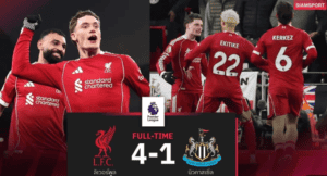 ลิเวอร์พูลคืนฟอร์มถล่มนิวคาสเซิล! สล็อตชูโคนาเต้หัวใจนักสู้